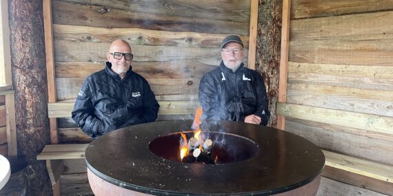 Grill i bålhuset ved Helmklink Havn
